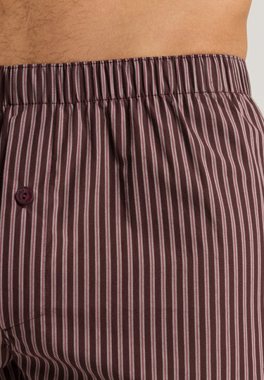 74013 Fancy Woven Boxer - 2863 Dark Wine Stripe